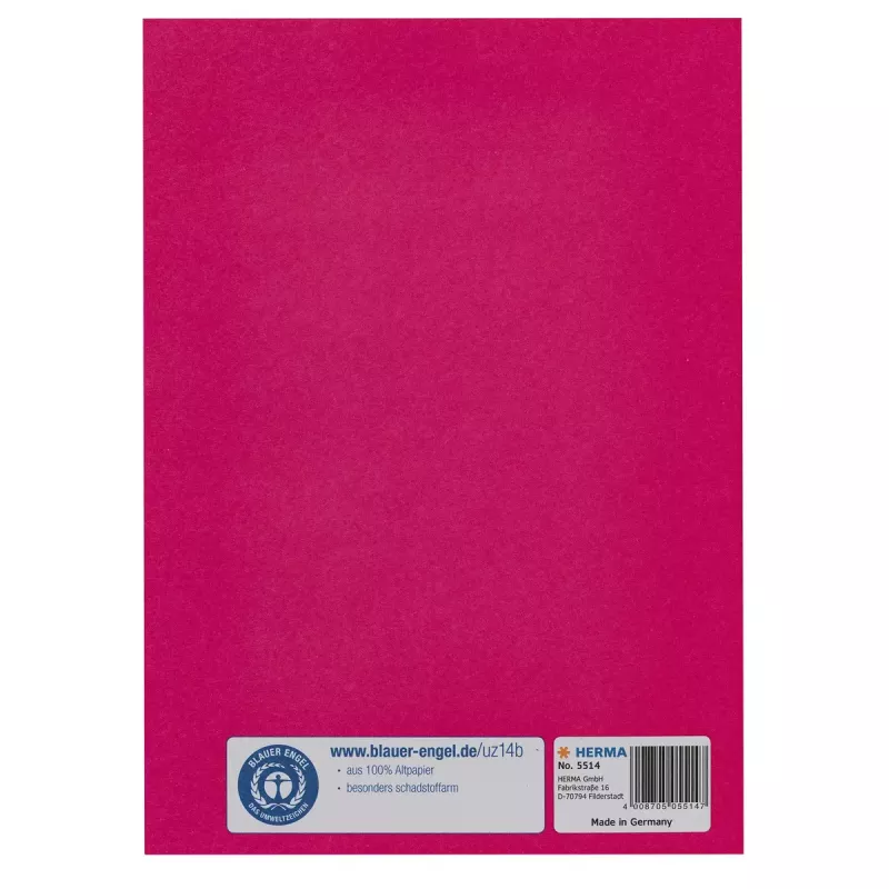 Magazine/book cover HERMA 5514 Pink