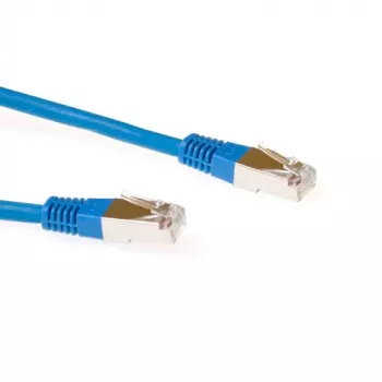 ACT zils 10 metru LSZH SFTP CAT6 komutācijas kabelis ar RJ45 savienotājiem
