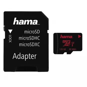 Flash Memory Hama 128GB UHS-I Class 3 microSDXC
