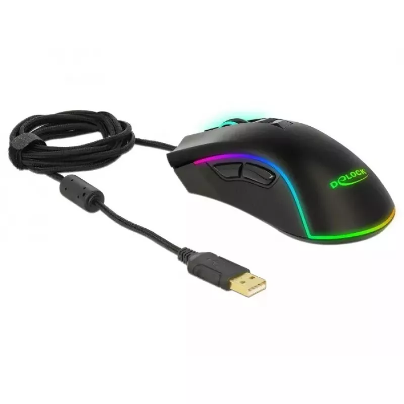 Spēļu pele DeLOCK 12670 USB Type-A optiskā 10000 DPI