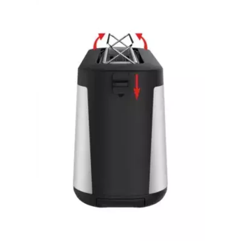 Tosteris Tefal TL4308 2 šķēles 1000 W Melns Nerūsējošais tērauds