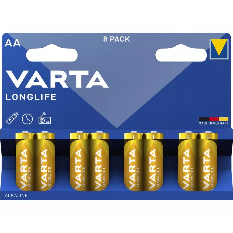 Vienreizlietojamā baterija Varta Longlife AA