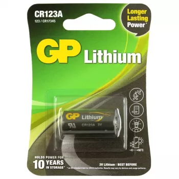 Vienreizējās lietošanas baterija GP Batteries 070CR123AEC1