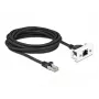 DeLOCK tīkla pagarinātāja kabelis 5 m Cat.6A S/FTP RJ45 melns