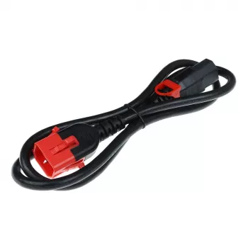 ACT Powercord C13 IEC Lock+ - C14 IEC Lock Dual Locking melns 1 m, PC3601
