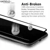Rūdīta stikla ekrāna aizsargs Kapsolo viedtālrunim iPhone 13 / iPhone 14 Max — izliekts 9H, piemērots līdz 15,5 cm (6,1 colla)