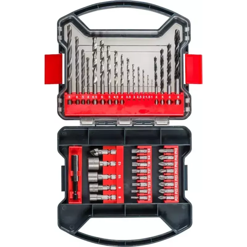 Skrūvgrieža uzgaļu komplekts KWB 109104 41 gab. Phillips Pozidriv Torx