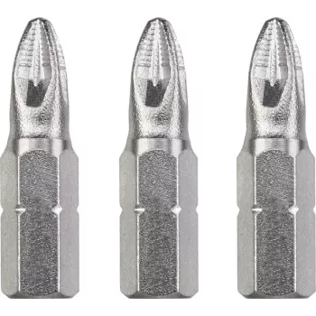 Skrūvgrieža uzgaļu komplekts KWB 121101 — 3 gab., Pozidriv PZ1, garums 25 mm, 1/4 collas kāts