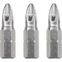 Skrūvgrieža uzgaļu komplekts KWB 121101 — 3 gab., Pozidriv PZ1, garums 25 mm, 1/4 collas kāts