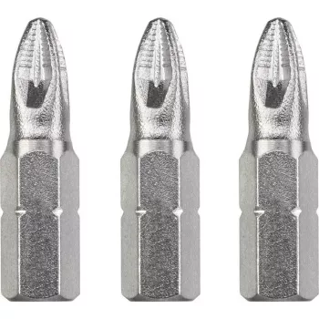 Skrūvgrieža uzgaļu komplekts KWB 121102 — 3 gab., Pozidriv PZ2, 25 mm garums, 1/4 collas kāts