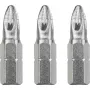 Skrūvgrieža uzgaļu komplekts KWB 121102 — 3 gab., Pozidriv PZ2, 25 mm garums, 1/4 collas kāts