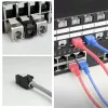 ACT Keystone Jack RJ45 CAT6 Unshielded toolless with shutter, Melns
