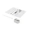 ACT Keystone ligzda RJ45 CAT6 ekranēta bezinstrumentu ar aizvaru, sudrabaini balta