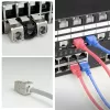 ACT Keystone ligzda RJ45 CAT6 ekranēta bezinstrumentu ar aizvaru, sudrabaini balta