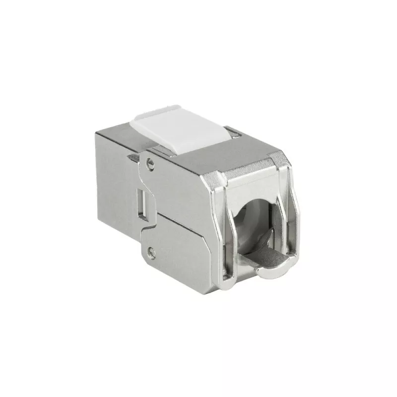 ACT Keystone Jack RJ45 CAT6A ekranēts bezinstrumentu ar putekļu vāciņu