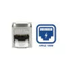 ACT Keystone Jack RJ45 CAT6A ekranēts bezinstrumentu ar putekļu vāciņu
