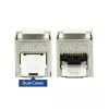 ACT Keystone Jack RJ45 CAT6A ekranēts bezinstrumentu ar putekļu vāciņu