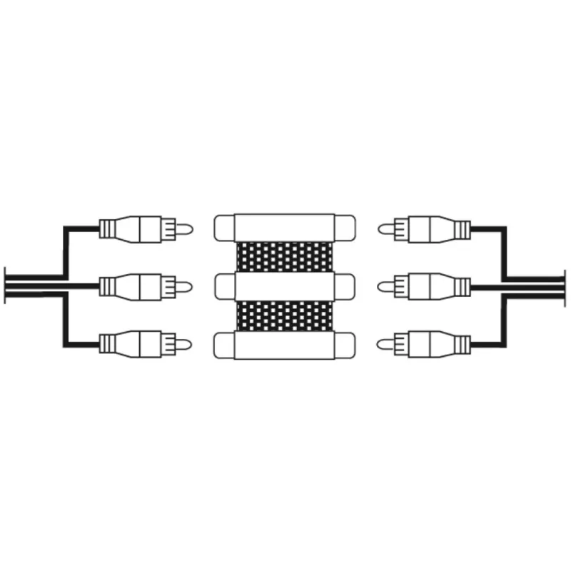 Hama 00205174 kabeļa savienotāju pārveidotājs 3 x RCA