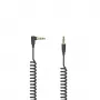 Audio kabelis Hama Flexi-plāns 0.75m 3.5mm Melns Vīrietis–Vīrietis Ar Zelta Pārklājumu
