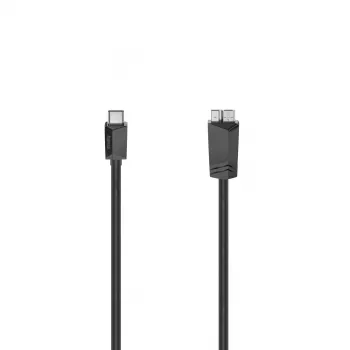 Hama 00200654 USB kabelis USB 3.2 Gen 1 (3.1 Gen 1) 0,25 m USB C Micro-USB A Melns