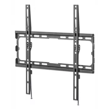 Manhattan Wall Mount for TV & Monitors (Fixed), For screens 32 inch to 55 inch, VESA compatibility: all between 200x200mm to 400x400mm - check the dimensions of the four mounting holes on back of screen to ensure it fits, Max 40kg, Melns, Bracket