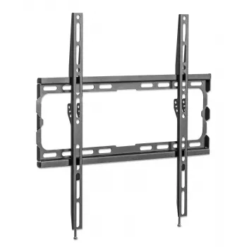 Manhattan Wall Mount for TV & Monitors (Fixed), For screens 32 inch to 55 inch, VESA compatibility: all between 200x200mm to 400x400mm - check the dimensions of the four mounting holes on back of screen to ensure it fits, Max 40kg, Melns, Bracket