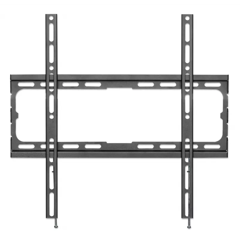 Manhattan Wall Mount for TV & Monitors (Fixed), For screens 32 inch to 55 inch, VESA compatibility: all between 200x200mm to 400x400mm - check the dimensions of the four mounting holes on back of screen to ensure it fits, Max 40kg, Melns, Bracket