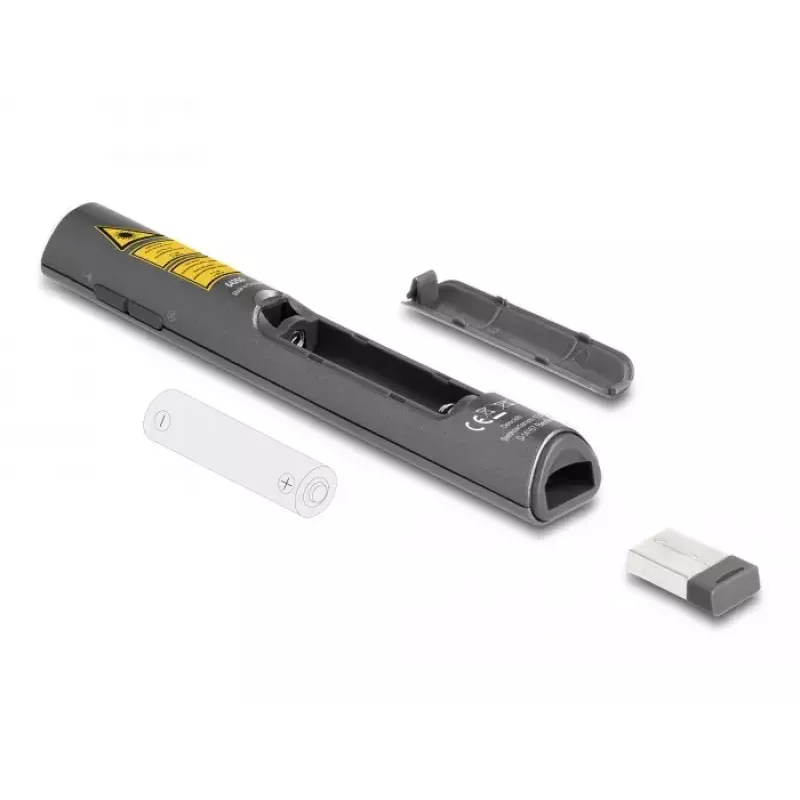 DeLOCK USB lāzera prezentētājs bezvadu USB RF tālvadība sarkans lāzera rādītājs
