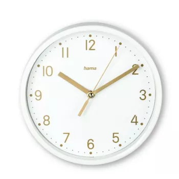 Hama 00185869 sienas/galda pulkstenis Analogais pulkstenis Apaļš Balts