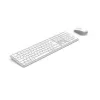 Hama WKM-550 tastatūra Iekļauta pele Mājām/Birojam RF Wireless + Bluetooth QWERTZ Vācu Pelēka, Balta
