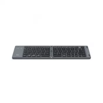 Hama Travel 450 QWERTZ German Bluetooth Melns, Dark pelēka
