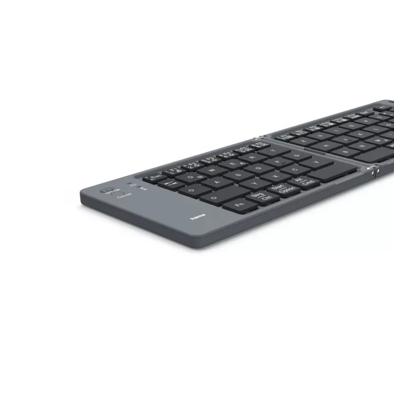 Hama Travel 450 QWERTZ German Bluetooth Melns, Dark pelēka