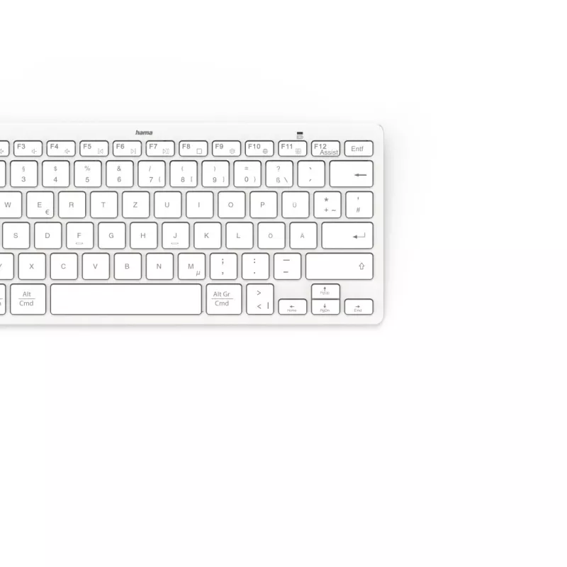 Hama Travel 400 QWERTZ vācu Bluetooth pelēks, balts