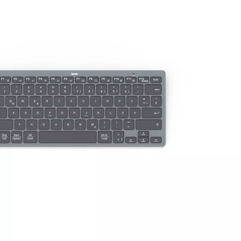 Hama Travel 400 QWERTZ vācu Bluetooth melna, tumši pelēka