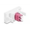 Optisko šķiedru adapteris DeLOCK 90846 LC Daudzmodu 1 gab. Purpursarkans Balts