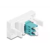 Šķiedru optikas adapteris DeLOCK 90845 LC Multi-mode 1 gab. Akvamarīna krāsa, balts