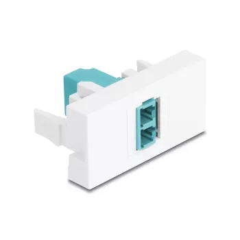 Šķiedru optikas adapteris DeLOCK 90845 LC Multi-mode 1 gab. Akvamarīna krāsa, balts