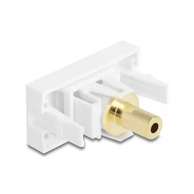 Kontaktligzda DeLOCK 90843 2 x 3.5mm kabeļa savienotājs balta