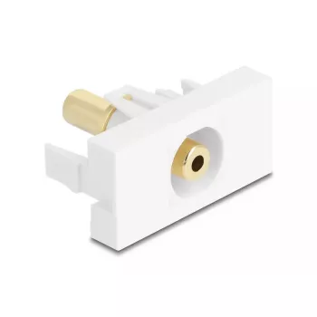 Kontaktligzda DeLOCK 90843 2 x 3.5mm kabeļa savienotājs balta
