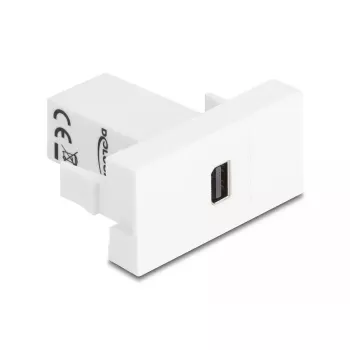 DeLOCK 90842 Mini DisplayPort kontaktligzdas izeja, balta, vīrišķais-vīrišķais
