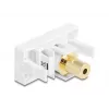 Kontaktligzda DeLOCK 90841 2 x 3,5 mm vīrišķais vīrišķais balts