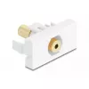 DeLOCK Easy 45 modulis, 3,5 mm 4 kontaktu ligzda–ligzda, zeltīts, balts (90841)