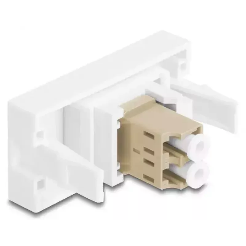 Optisko šķiedru adapteris DeLOCK 90840 LC Multi-mode 1 gab. Bēšs, Balts