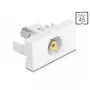 DeLOCK 90856 Keystone modulis RCA balts 22,5 mm x 45 mm x 33 mm