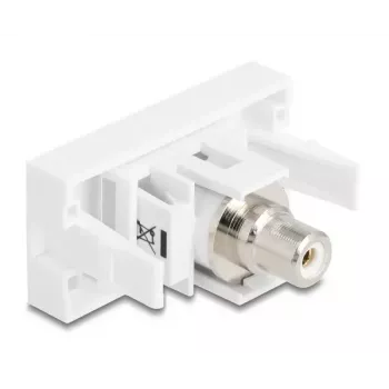 DeLOCK keystone modulis 90858 plakans balts RCA savienotājs 1