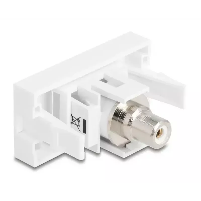 DeLOCK keystone modulis 90858 plakans balts RCA savienotājs 1