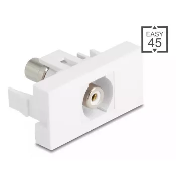 DeLOCK keystone modulis 90858 plakans balts RCA savienotājs 1