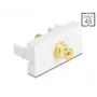 DeLOCK Keystone Module 90859 RCA Connector balta dzeltena