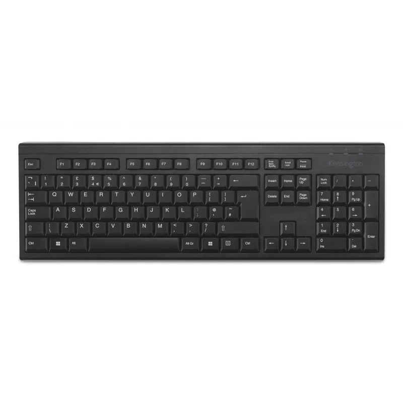 Kensington KB150 EQ Wireless tastatūra, Pilna izmēra (100%), Bezvadu, RF Wireless, Membrānas, QWERTY, Melna