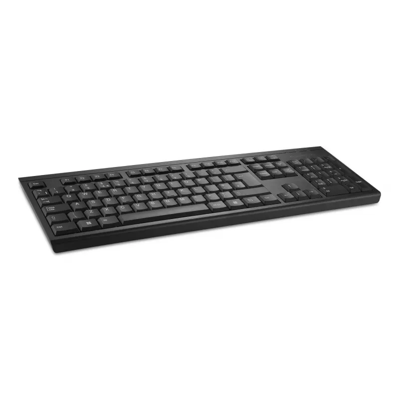 Kensington KB150 EQ Wireless tastatūra, Pilna izmēra (100%), Bezvadu, RF Wireless, Membrānas, QWERTY, Melna